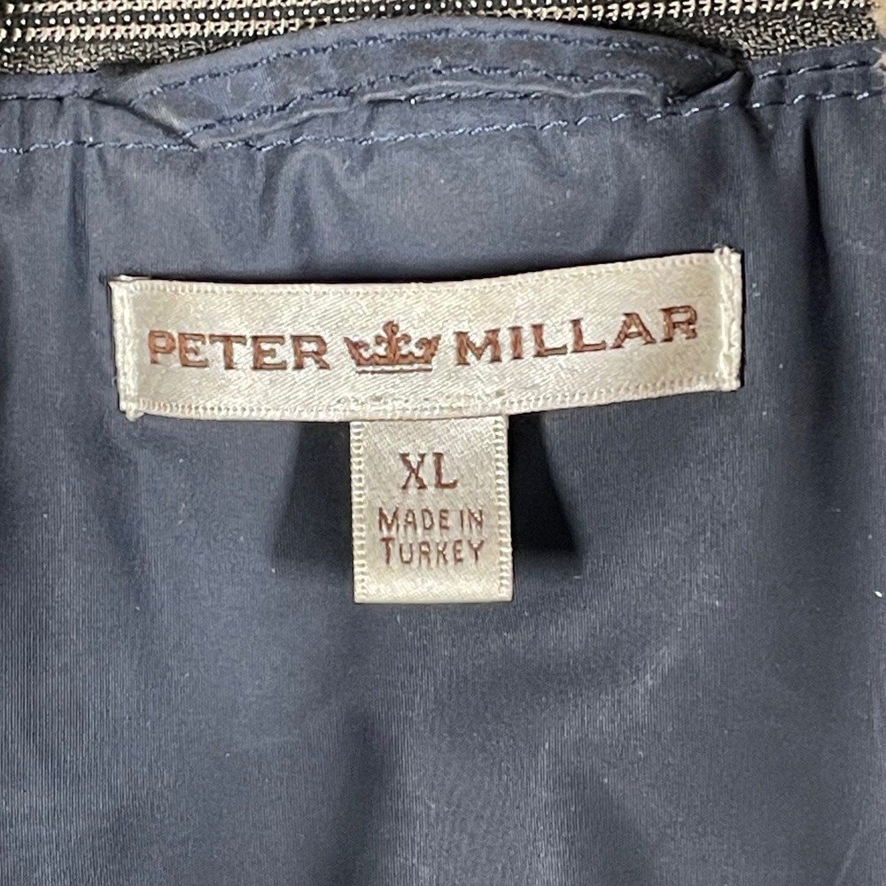 Peter Millar Brown Leather Sherpa Lined Detachable Collar Jacket Mens XL - Picture 6 of 14